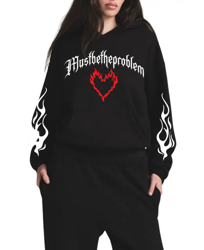 MUST BE THE PROBLEM - JUST DOING MY BEST - UNIXED - BLACK HOODIE