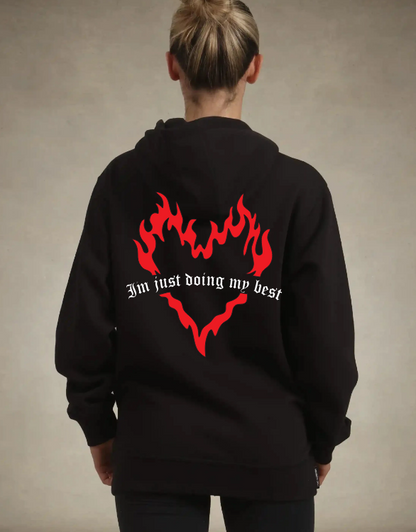 MUST BE THE PROBLEM - JUST DOING MY BEST - UNIXED - BLACK HOODIE