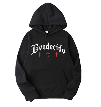 SIEMPRE BENDECIDO - UNISEX - BLACK HOODIE