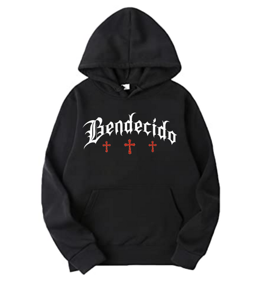 SIEMPRE BENDECIDO - UNISEX - BLACK HOODIE